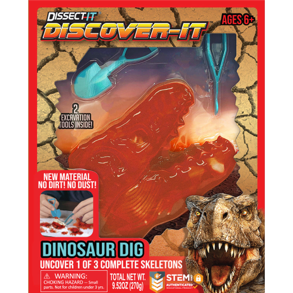 Top Secret Toys Dissect-It Dino Dig - Excavate 3 Dinosaur Skeletons ...