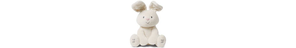 Gund Interactive 12 inch Animated Flora Bunny - Peek-A-Boo Plush Toy