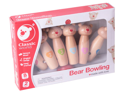 Classic World Bear Bowling Set for Kids - Fun Group Game