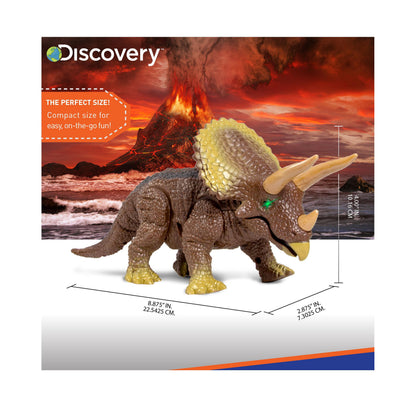Discovery Kids Remote Control Triceratops Dinosaur, Interactive Toy