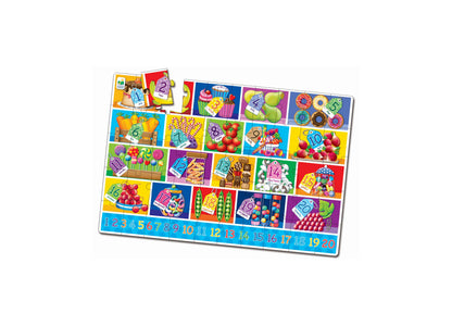 The Learning Journey Jumbo Numbers Floor Puzzle - 50 pc