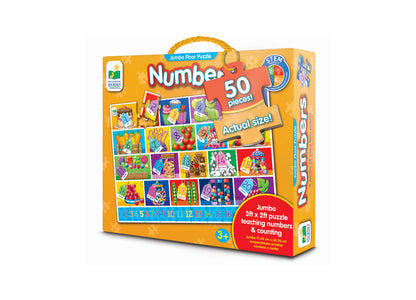 The Learning Journey Jumbo Numbers Floor Puzzle - 50 pc