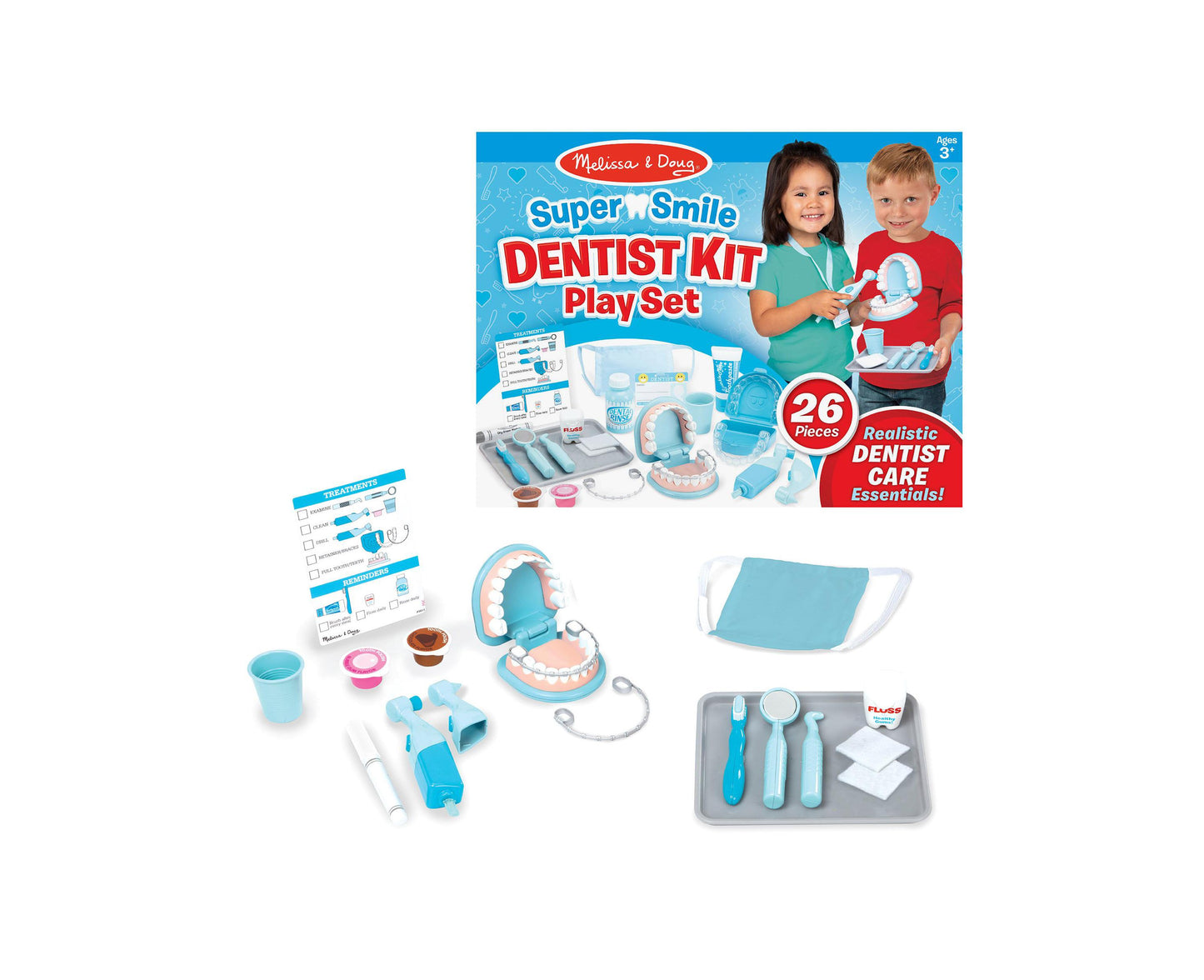 Melissa and Doug 25-Piece Super Smile Dentist Play Set