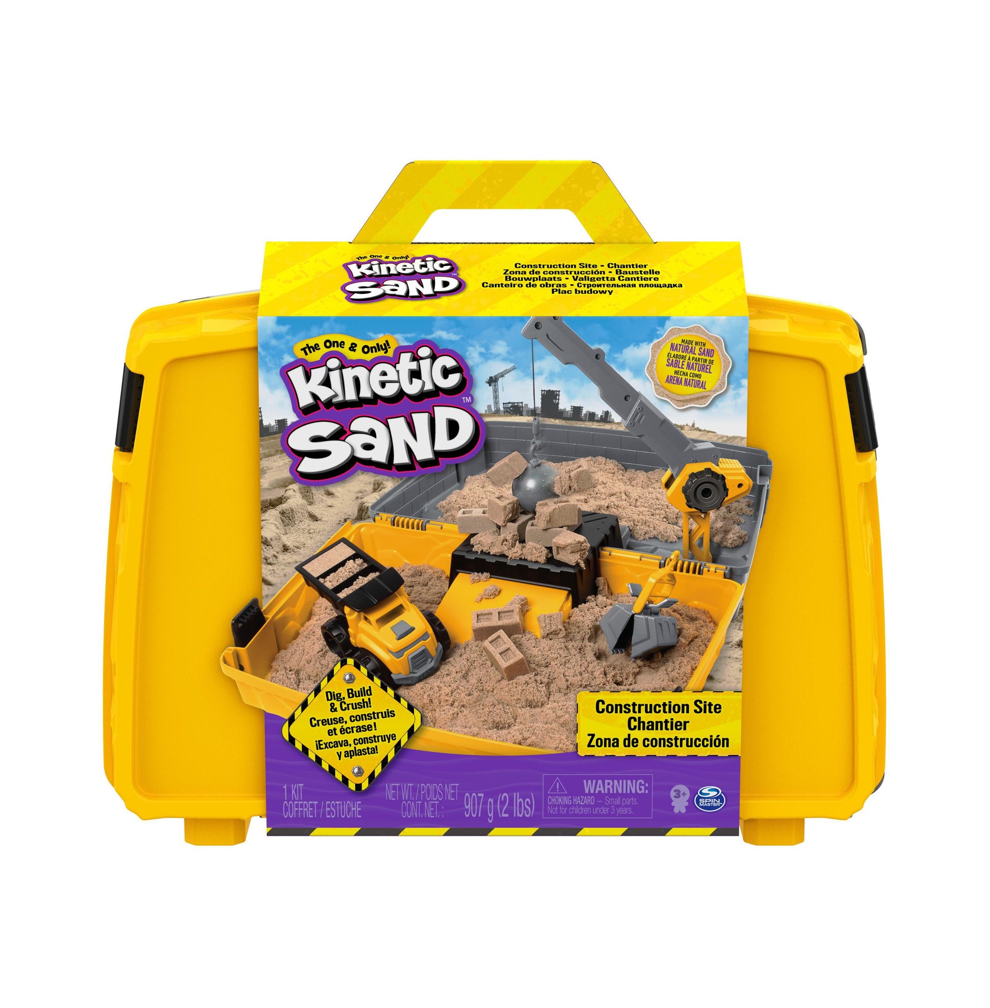 Kinetic Sand Toylink Construction Sandbox Toys Kids Play Sand Kit