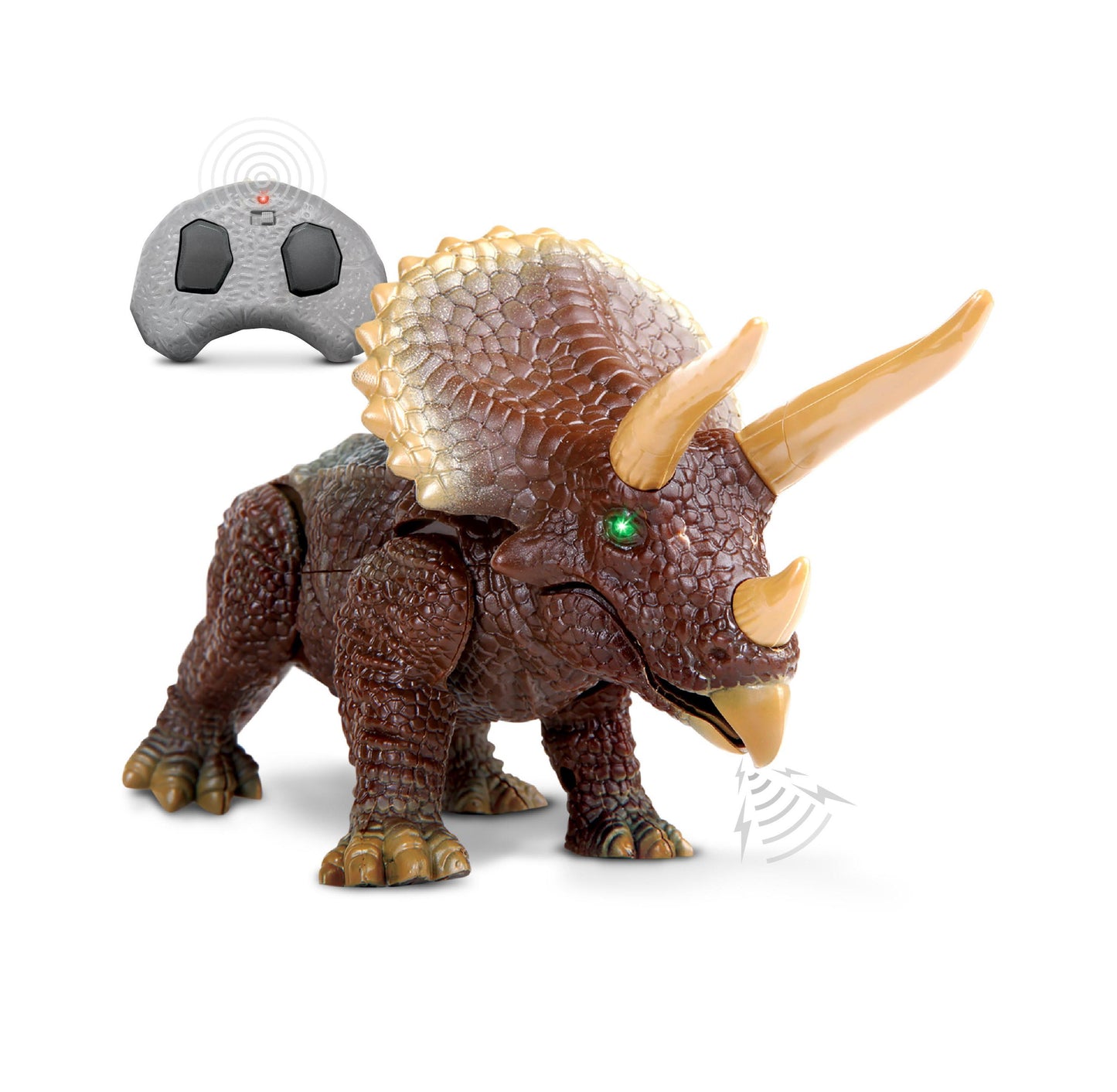 Discovery Kids Remote Control Triceratops Dinosaur, Interactive Toy