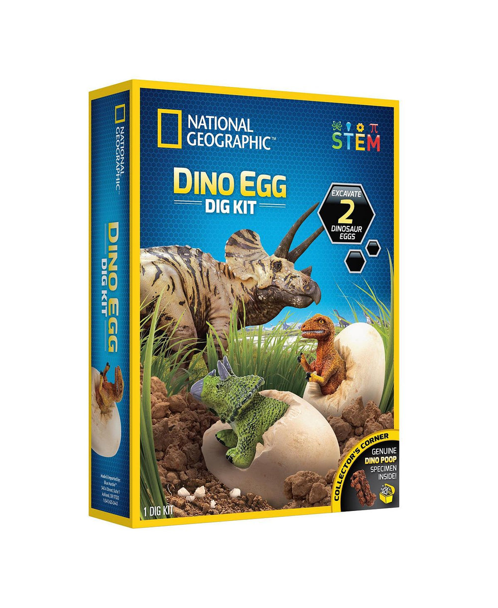 National Geographic Dino Egg Dig Kit ‚Äì Excavate Real Dinosaur Figures