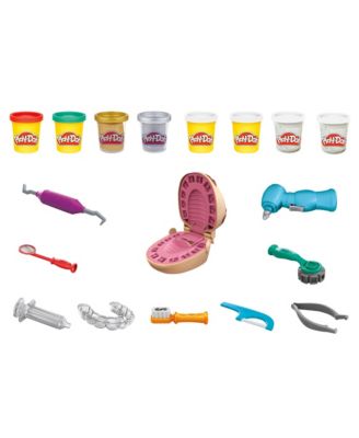 Play-Doh Drill 'n Fill Dentist Toy Set with Dental Tools and Non-Toxic Dough