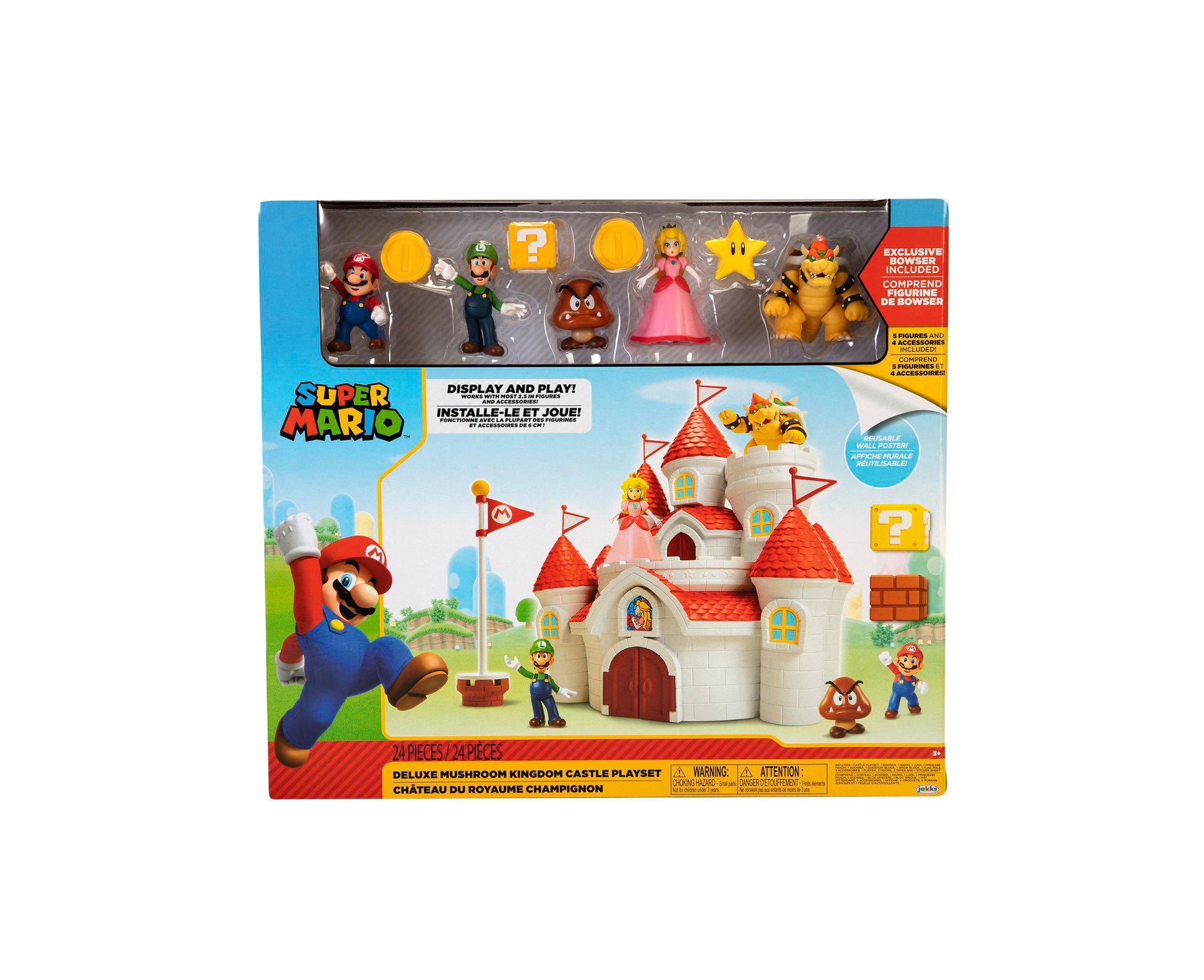 Bowser's Castle World Of Nintendo Super Mario Playset Jakks