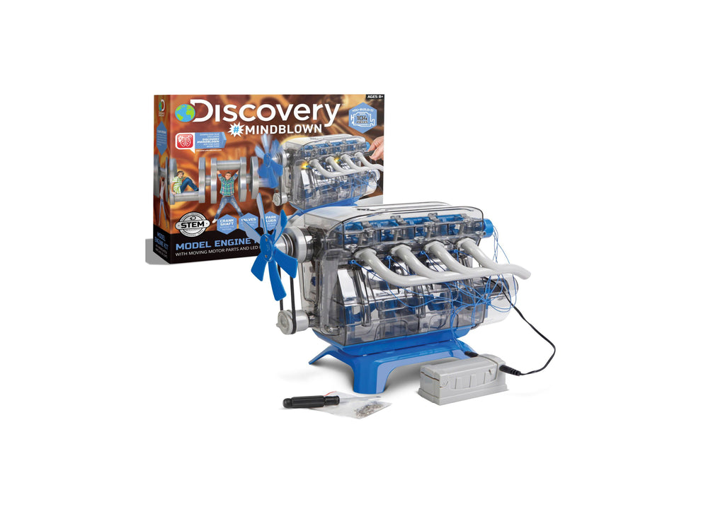 Discovery Mindblown STEM Engine Kit - Interactive Model with Lights