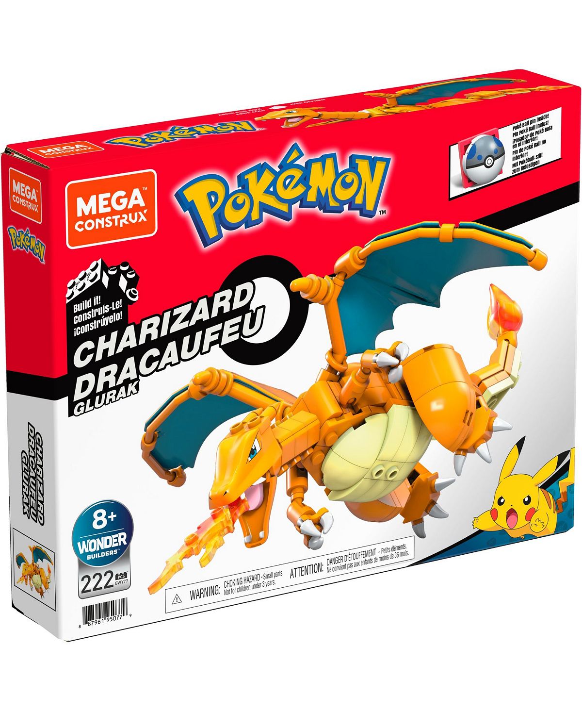 Mega Construx 223 Piece Pokemon Charizard Building Set