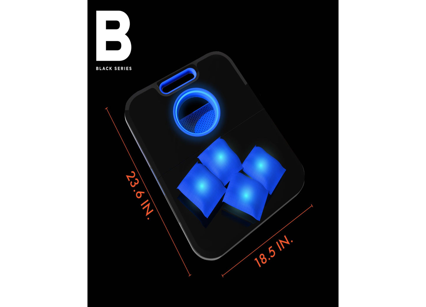 Black Series Glow-in-the-Dark Bean Bag Toss Game Set