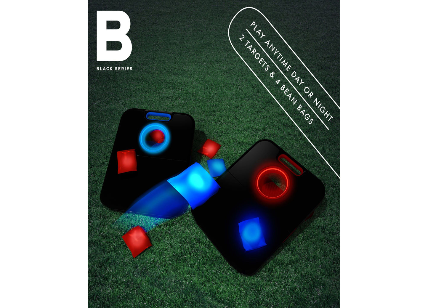 Black Series Glow-in-the-Dark Bean Bag Toss Game Set