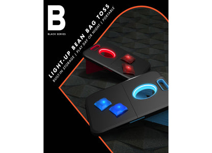 Black Series Glow-in-the-Dark Bean Bag Toss Game Set