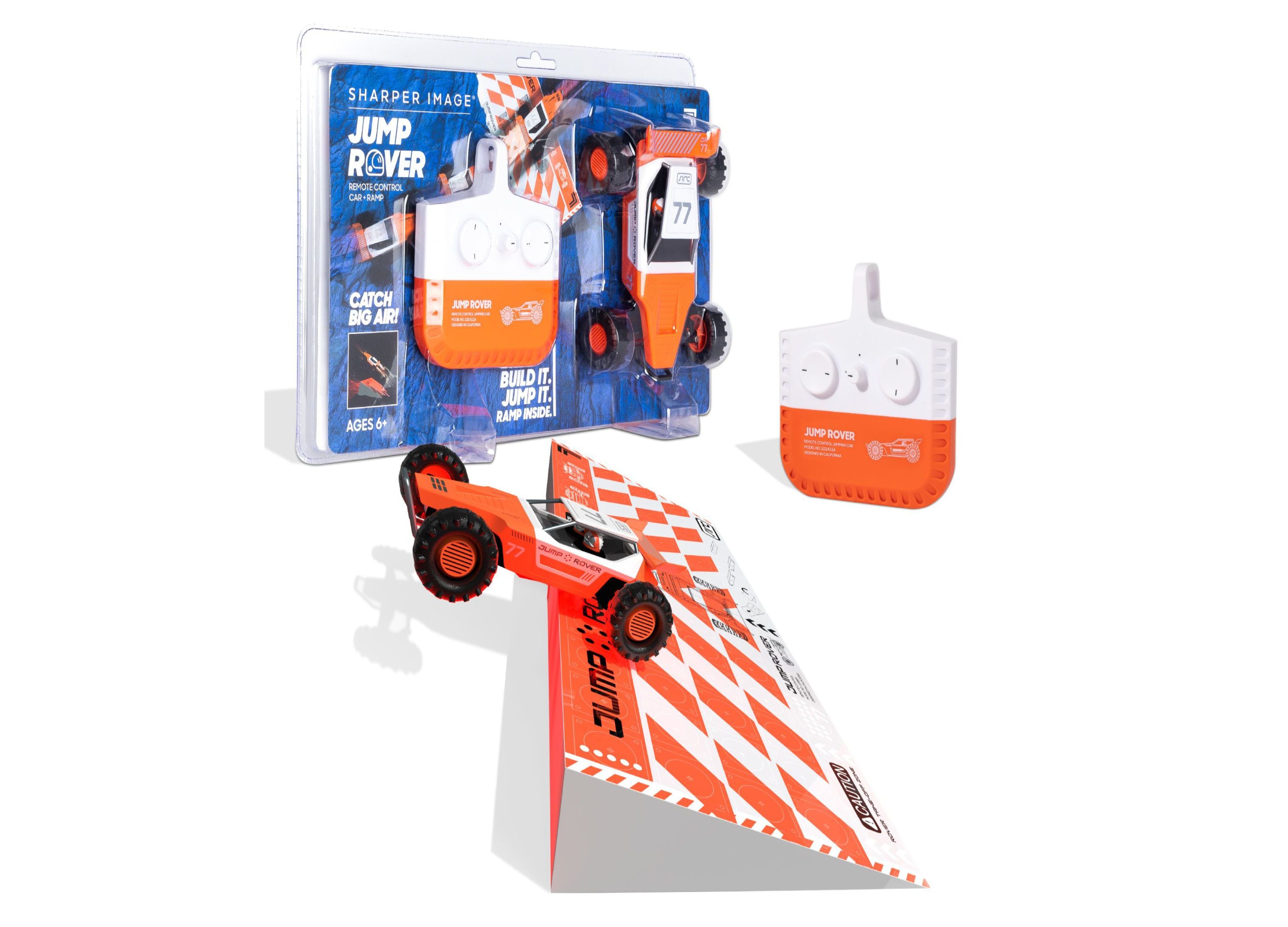 Sharper Image Remote Control Jump Rover Car Toy with Stunt Ramp - Rech ...