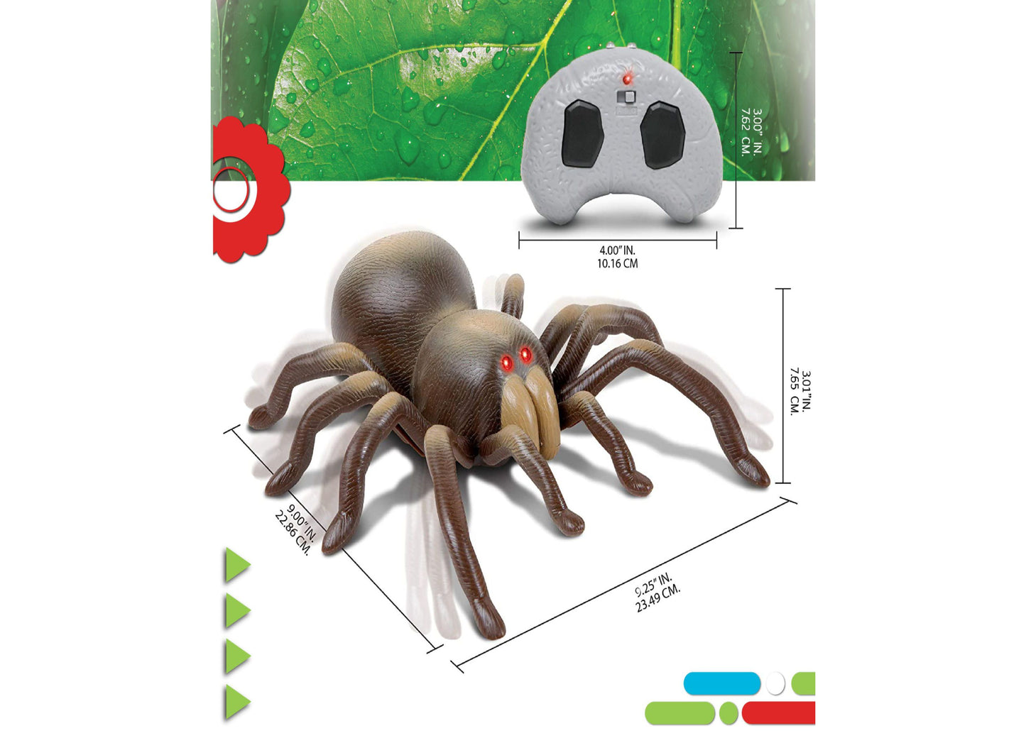 Discovery Kids Infrared Remote Control Tarantula with Glowing Eyes