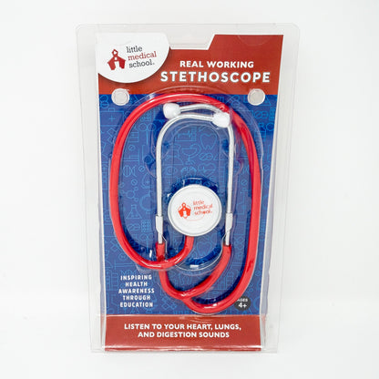 Little Medical School Junior Doctor Red Stethoscope
