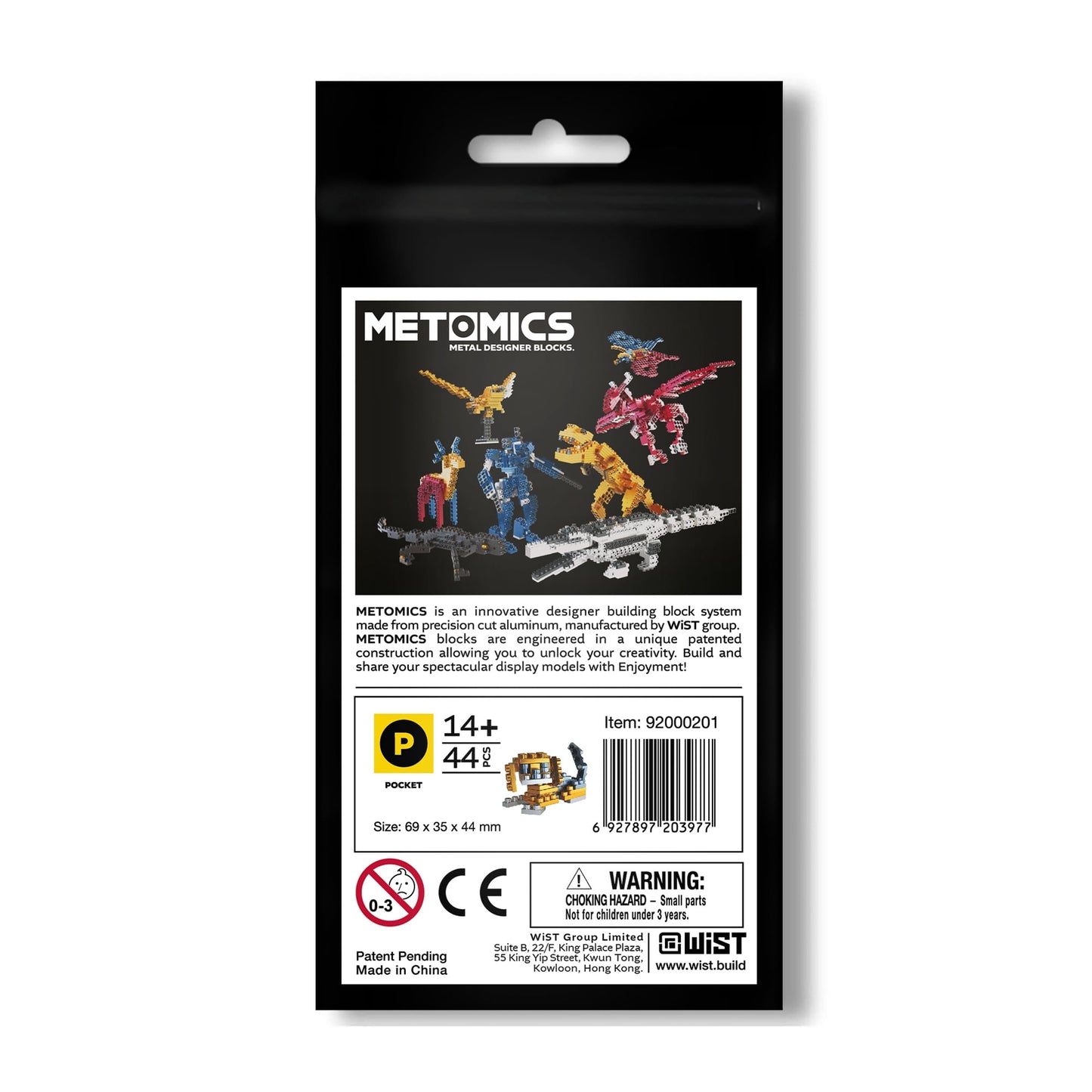 Metomics Pocket Pet Beagle Dog - 44 Piece Aztec Gold and Silver Kit