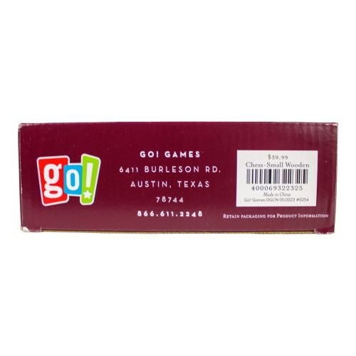 Classic Wooden Chess Set - Travel Friendly 12"x12" Board