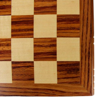 Classic Wooden Chess Set - Travel Friendly 12"x12" Board