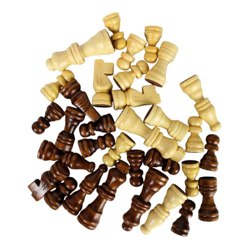 Classic Wooden Chess Set - Travel Friendly 12"x12" Board