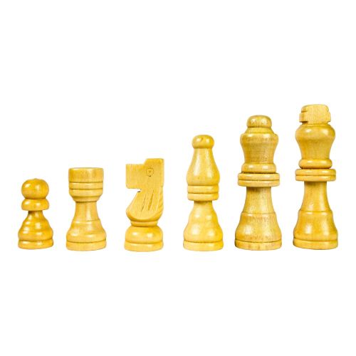 Classic Wooden Chess Set - Travel Friendly 12"x12" Board