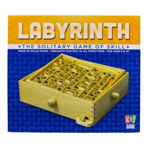 Classic Wooden Labyrinth Maze Skill Game