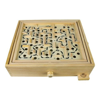 Classic Wooden Labyrinth Maze Skill Game
