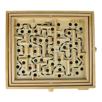 Classic Wooden Labyrinth Maze Skill Game