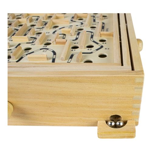 Classic Wooden Labyrinth Maze Skill Game