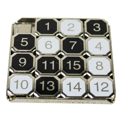 Go! Games Classic 15 Puzzle Game - Metal Frame Slider Puzzle