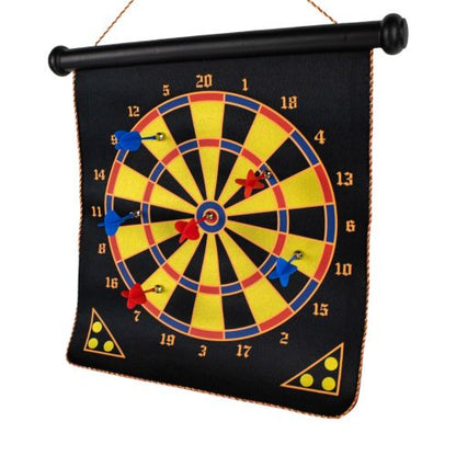 Go! Games Deluxe Magnetic Dart Board Set | 15 Inch | Family Safe Darts