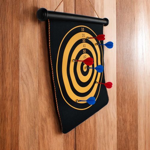 Go! Games Deluxe Magnetic Dart Board Set | 15 Inch | Family Safe Darts