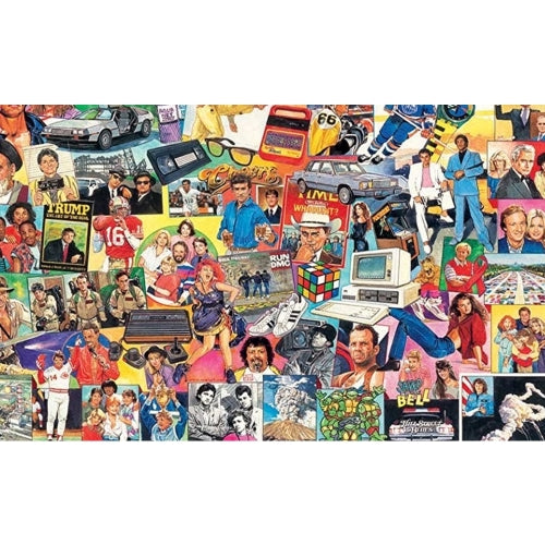 White Mountain 'The 1980s' Retro Jigsaw Puzzle - 1000 pc