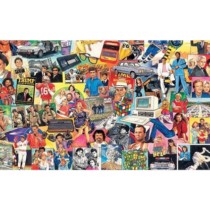 White Mountain 'The 1980s' Retro Jigsaw Puzzle - 1000 pc