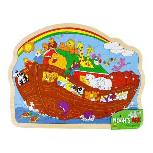 Go! Games Noah's Ark Themed Wooden Jigsaw Puzzle - 30 pc