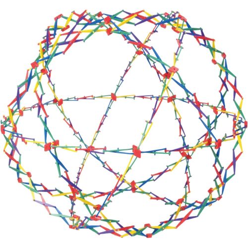 Hoberman Original Rainbow Sphere Expandable Play and Learn Kit