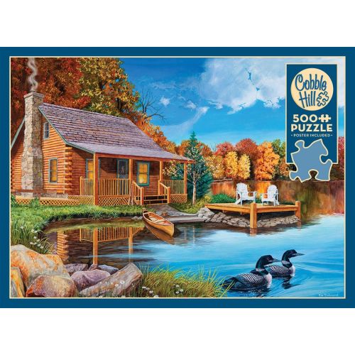Cobble Hill Loon Lake Scenery Jigsaw Puzzle - 500 pc