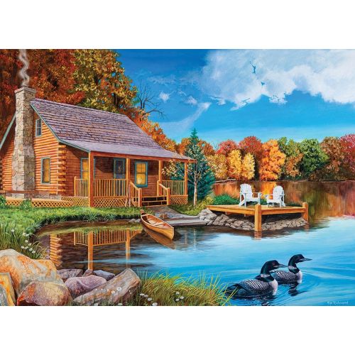 Cobble Hill Loon Lake Scenery Jigsaw Puzzle - 500 pc