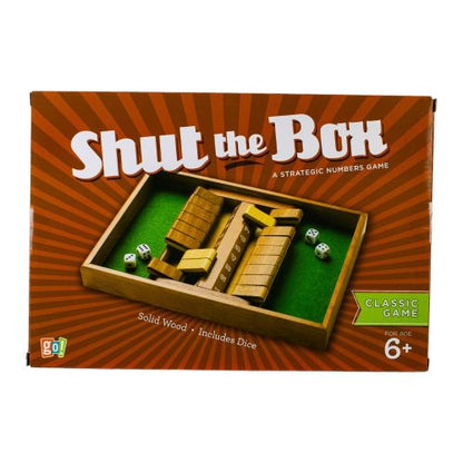 Shut the Box 4-Way Play Wooden Dice Game
