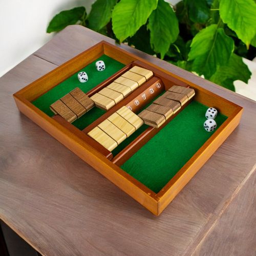WE Games 4-Player Shut The Box - Juego De Mesa De Madera Con Dados Para El Aula El Hogar O El Pub We Games 49 7410 WE Games 4-Player Shut The Box - Juego De Mesa De Madera Con Dados Para El Aula El Hogar O El Pub We Games 49 7410