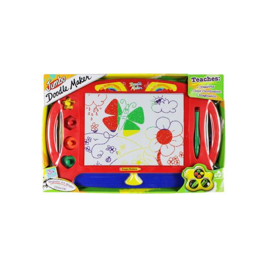 Jumbo Magnetic Doodle Maker Drawing Board Set - Multi-Color