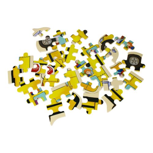 Go! Games School Bus Wooden Jigsaw Puzzle - 15 pc