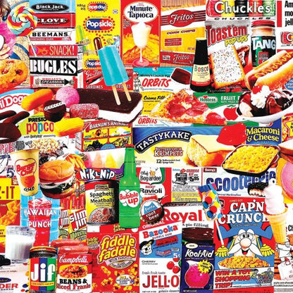 White Mountain Vintage Snack Foods Jigsaw Puzzle - 1000 pc