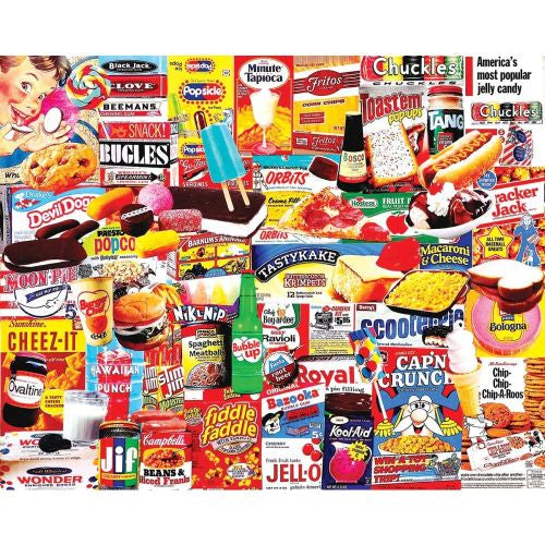 White Mountain Vintage Snack Foods Jigsaw Puzzle - 1000 pc