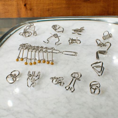 Go! Games Intricate 15-Pack Metal Puzzler Set