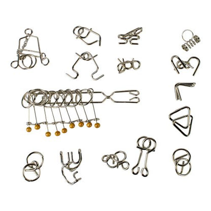 Go! Games Intricate 15-Pack Metal Puzzler Set