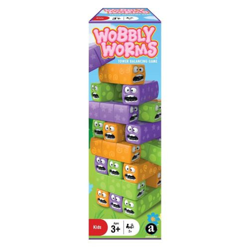 Wobbly Worms Colorful Balancing Tower Game