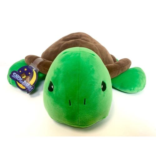 Snoozimals 20 inch Ultra-Soft Toby the Turtle Plush - Green/Brown