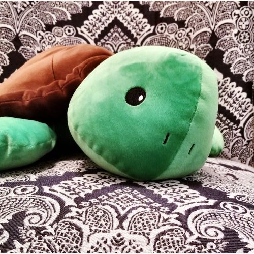 Snoozimals 20 inch Ultra-Soft Toby the Turtle Plush - Green/Brown
