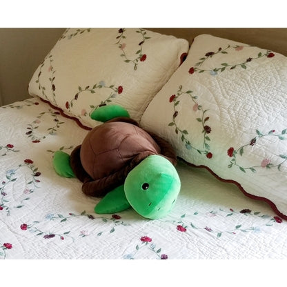 Snoozimals 20 inch Ultra-Soft Toby the Turtle Plush - Green/Brown